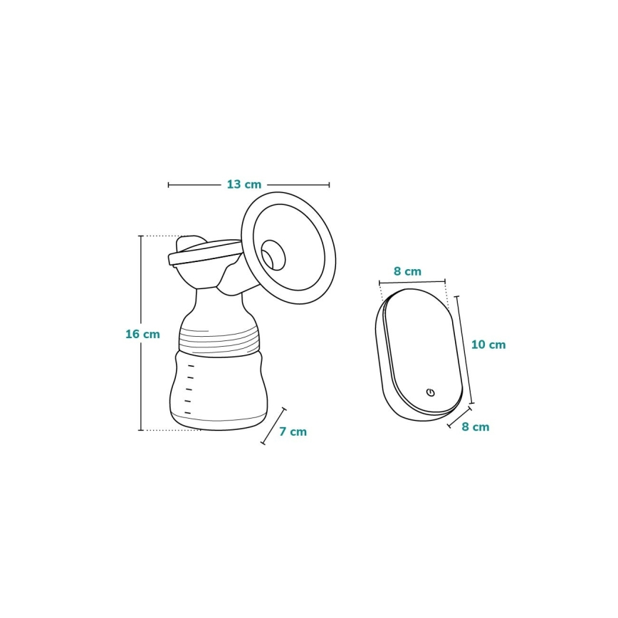 Lionelo - Laetav elektriline rinnapump FIDI GO 5V 1200 mAh 150ml