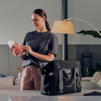 Lionelo - Laetav pudeli soojendaja THERMUP GO EVO 18W/5V roosa