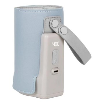 Lionelo - Laetav pudeli soojendaja THERMUP GO PLUS 10W/5V sinine/hall