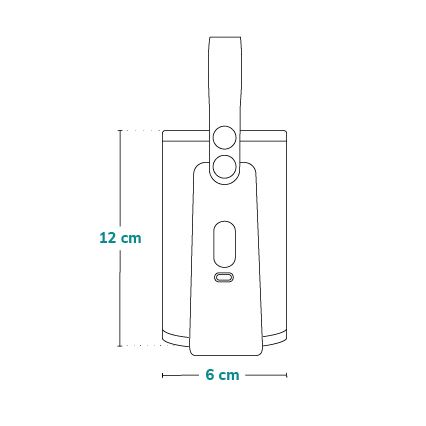 Lionelo - Laetav pudeli soojendaja THERMUP GO PLUS 10W/5V sinine/hall