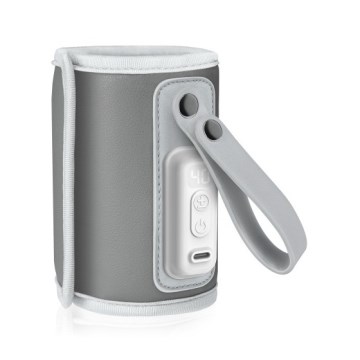 Lionelo - Laetav pudelisoojendaja THERMUP GO 18W/5V Hõbehall