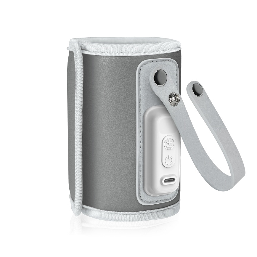 Lionelo - Laetav pudelisoojendaja THERMUP GO 18W/5V Hõbehall