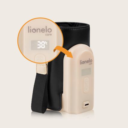 Lionelo - Laetav pudelisoojendaja THERMUP GO EVO 18W/5V must/beež