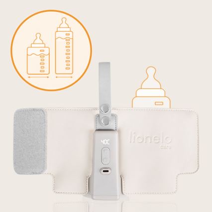Lionelo - Laetav pudelisoojendaja THERMUP GO PLUS 10W/5V beež