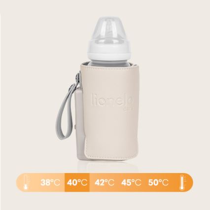 Lionelo - Laetav pudelisoojendaja THERMUP GO PLUS 10W/5V beež