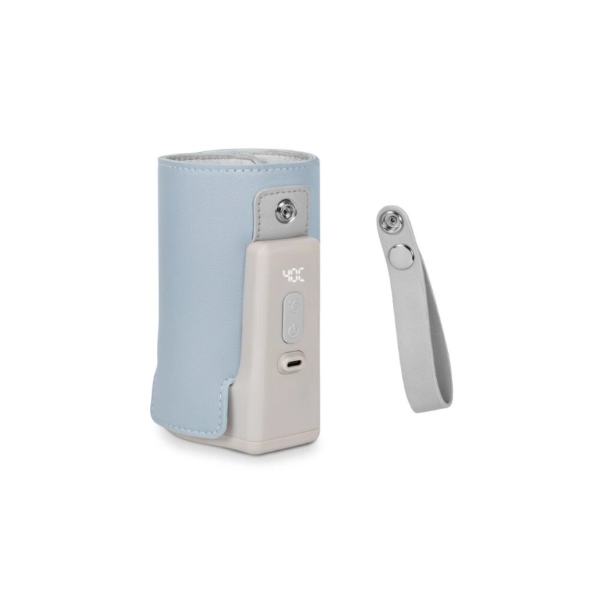 Lionelo - Laetav pudelisoojendaja THERMUP GO PLUS 10W/5V sinine/hall