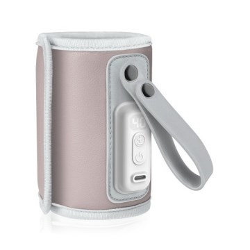 Lionelo - Laetav pudelisoojendi THERMUP GO 18W/5V Pink Baby