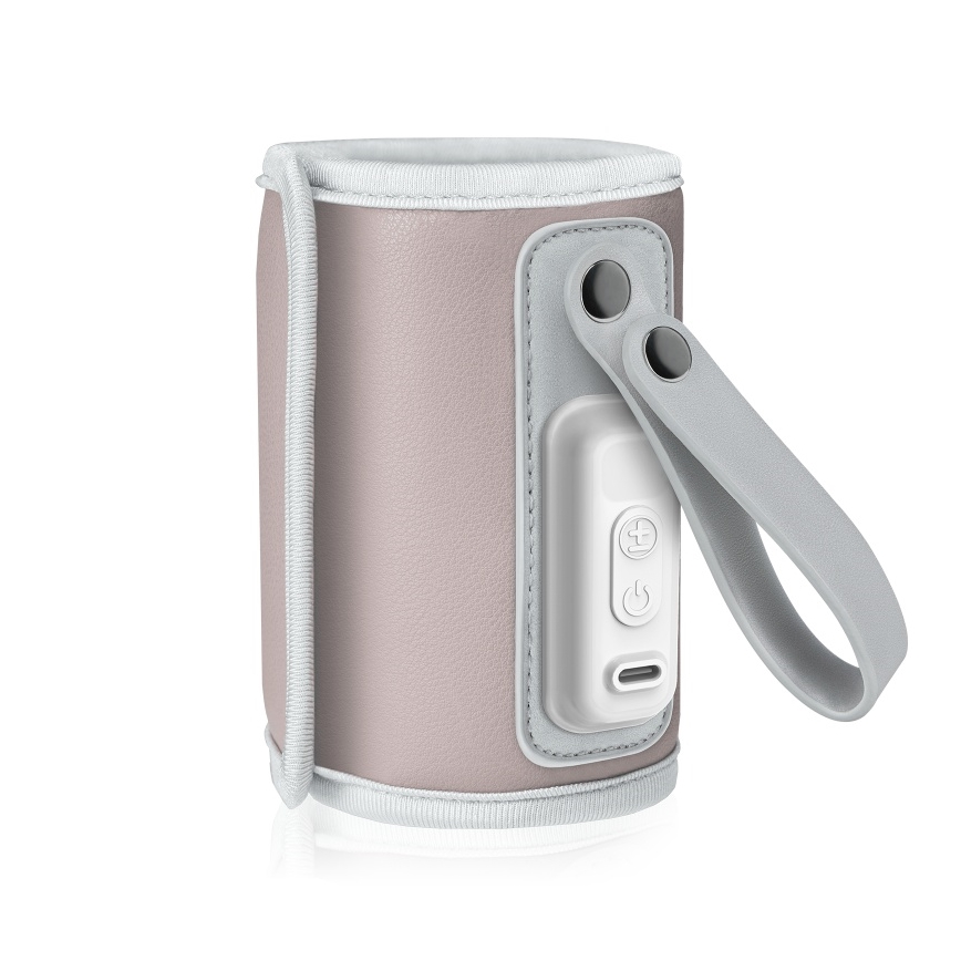 Lionelo - Laetav pudelisoojendi THERMUP GO 18W/5V Pink Baby