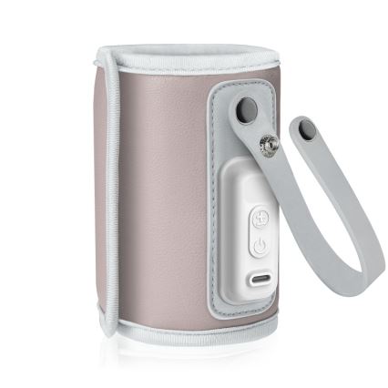 Lionelo - Laetav pudelisoojendi THERMUP GO 18W/5V Pink Baby