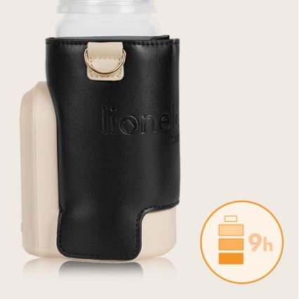 Lionelo - Laetav pudelisoojendi THERMUP GO EVO 18W/5V must/beež