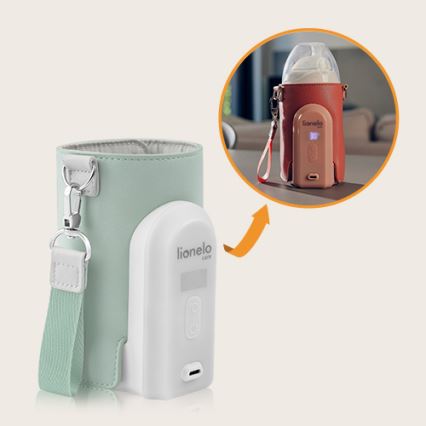 Lionelo - Laetav pudelisoojendi THERMUP GO EVO 18W/5V roheline/valge