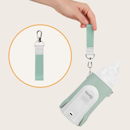 Lionelo - Laetav pudelisoojendi THERMUP GO EVO 18W/5V roheline/valge