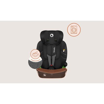 Lionelo - lapse turvatool BILLY i-Size 76-150 cm Must Carbon