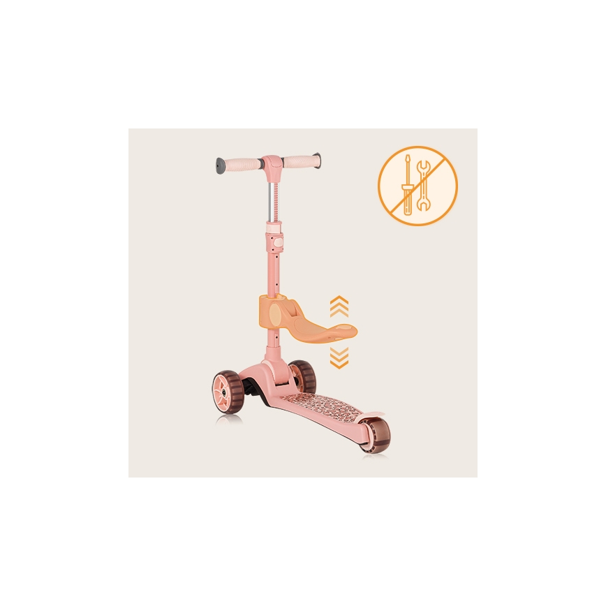 Lionelo - Laste 2-ühes tõukeratas FRANKY roosa