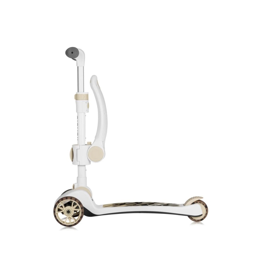 Lionelo - Laste 2-ühes tõukeratas FRANKY valge/beež