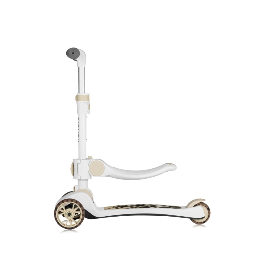 Lionelo - Laste 2-ühes tõukeratas FRANKY valge/beež