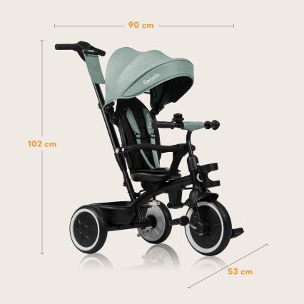 Lionelo - Laste kolmeratas BERRY Green Forest