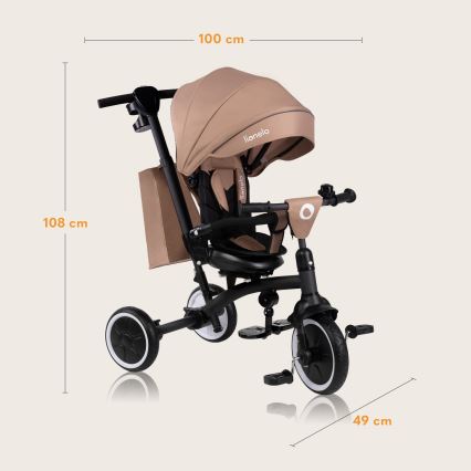 Lionelo - laste kolmeratas TRIS PLUS Beige Sand