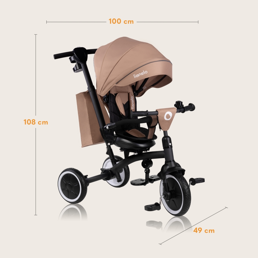 Lionelo - laste kolmeratas TRIS PLUS Beige Sand