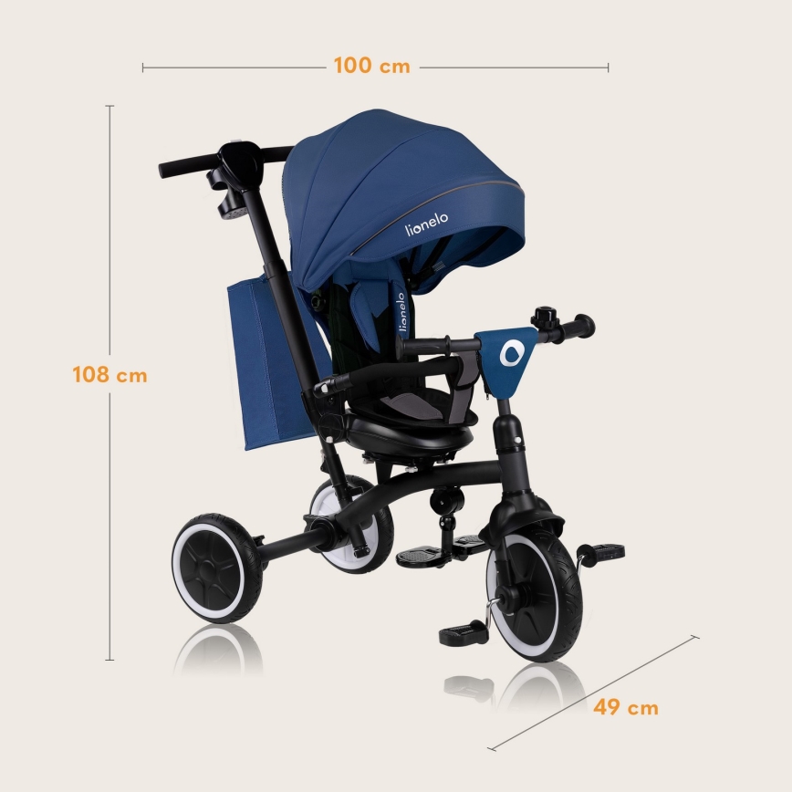 Lionelo - Laste kolmeratas TRIS PLUS Blue Denim