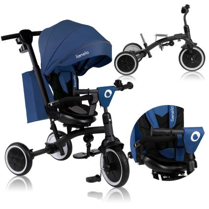 Lionelo - laste kolmerattaline jalgratas TRIS PLUS Blue Denim