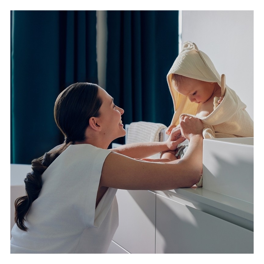 Lionelo - laste musliinist kapuutsiga rätik, beež cappuccino