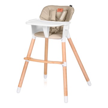 Lionelo - Laste söögitool 2 ühes KOEN Beige Sand