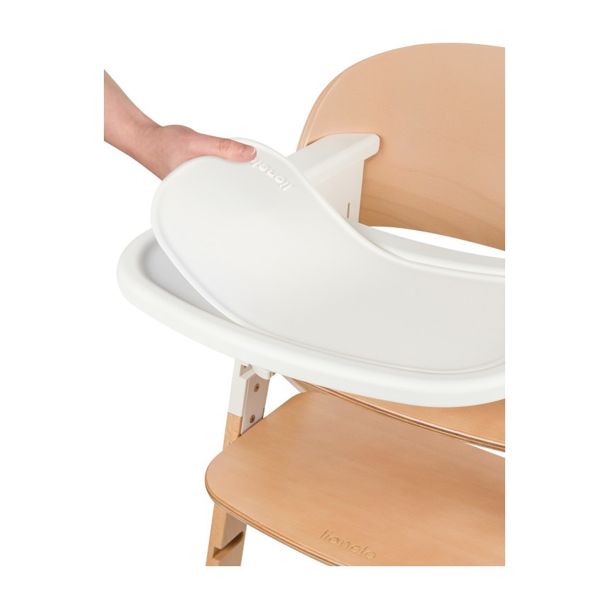 Lionelo - Laste söögitool 3-ühes MEGAN Valge puit