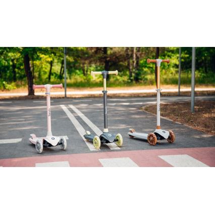 Lionelo - Laste tõukeratas JESSY 3xAA hall/roheline