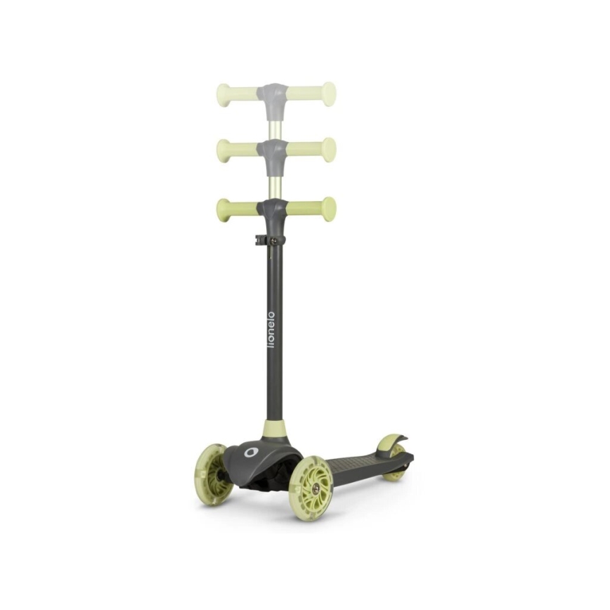 Lionelo - Laste tõukeratas JESSY 3xAA hall/roheline