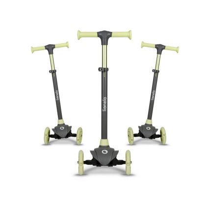 Lionelo - Laste tõukeratas JESSY 3xAA hall/roheline