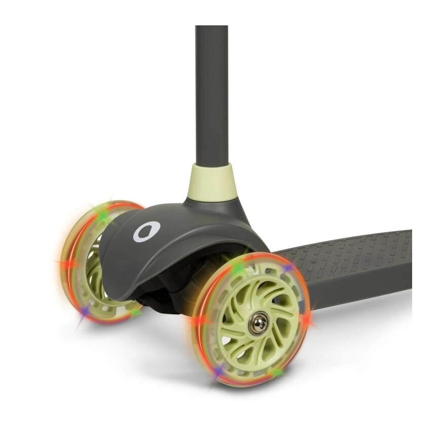 Lionelo - Laste tõukeratas JESSY 3xAA hall/roheline