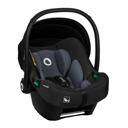 Lionelo - Laste turvatool alusega ASTRID SET i-Size 40-87 cm must-hall