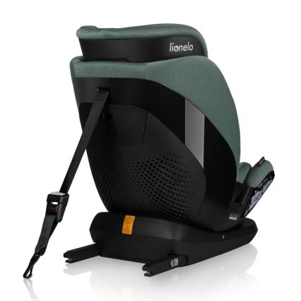 Lionelo - Pööratav laste turvatool alusega LAVENDER i-Size 76-150 cm pistaatsiroheline