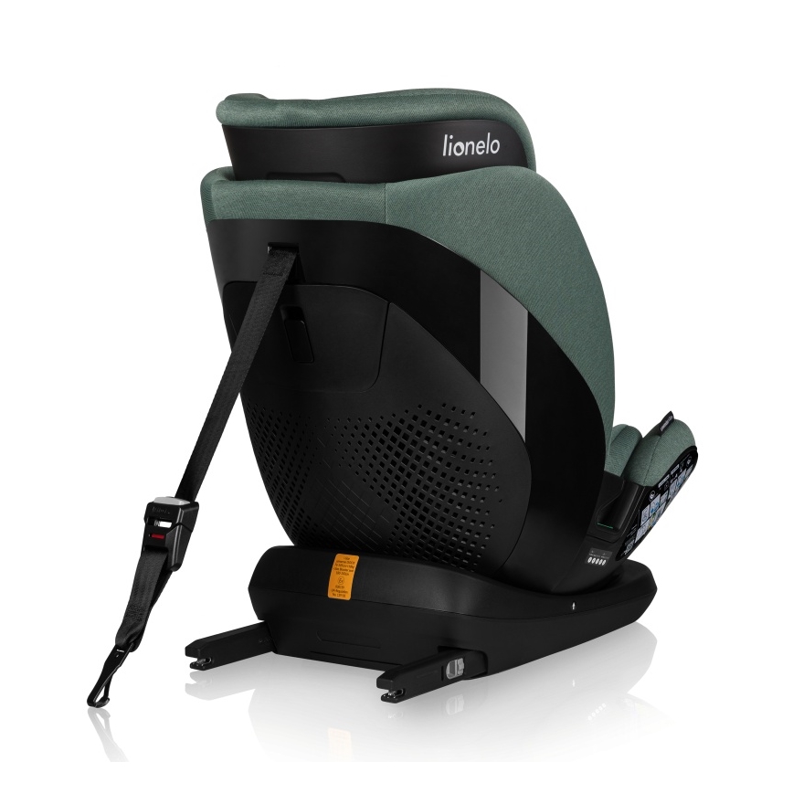 Lionelo - Pööratav laste turvatool alusega LAVENDER i-Size 76-150 cm pistaatsiroheline