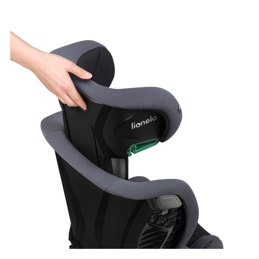 Lionelo - Laste turvatool IGO i-Size 100-150 cm grafiithall