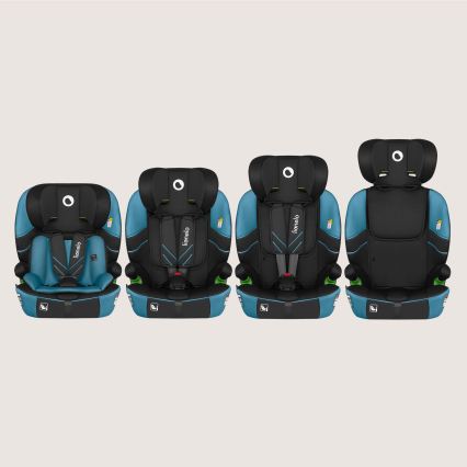 Lionelo - laste turvatool LEVI FIX i-Size 76-150 cm kobaltsinine