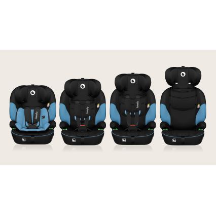 Lionelo - laste turvatool LEVI i-Size 76-150 cm Koobaltisinine