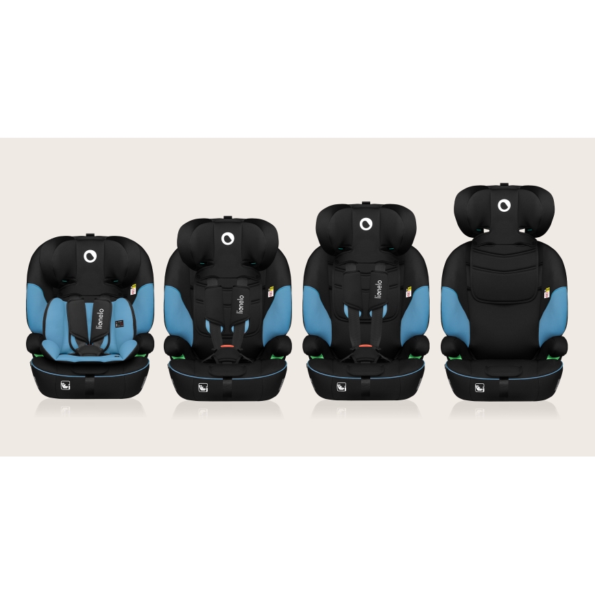 Lionelo - laste turvatool LEVI i-Size 76-150 cm Koobaltisinine