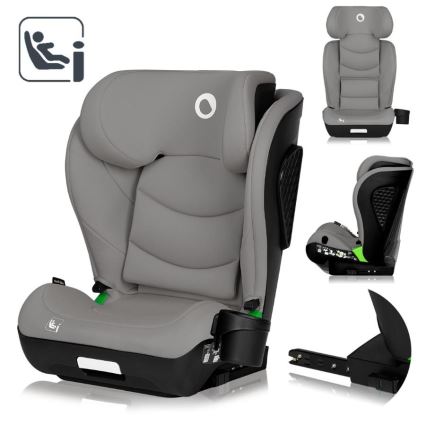 Lionelo - laste turvatool NEAL i-Size 100-150 cm betoonhall