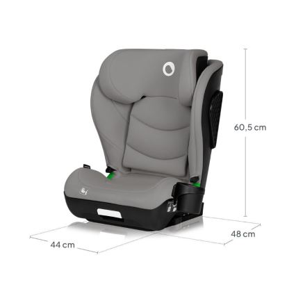 Lionelo - laste turvatool NEAL i-Size 100-150 cm betoonhall