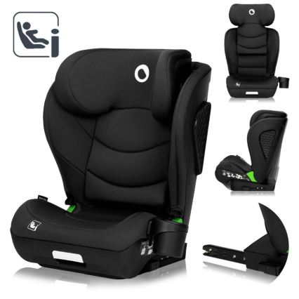 Lionelo - laste turvatool NEAL i-Size 100-150 cm Black Carbon