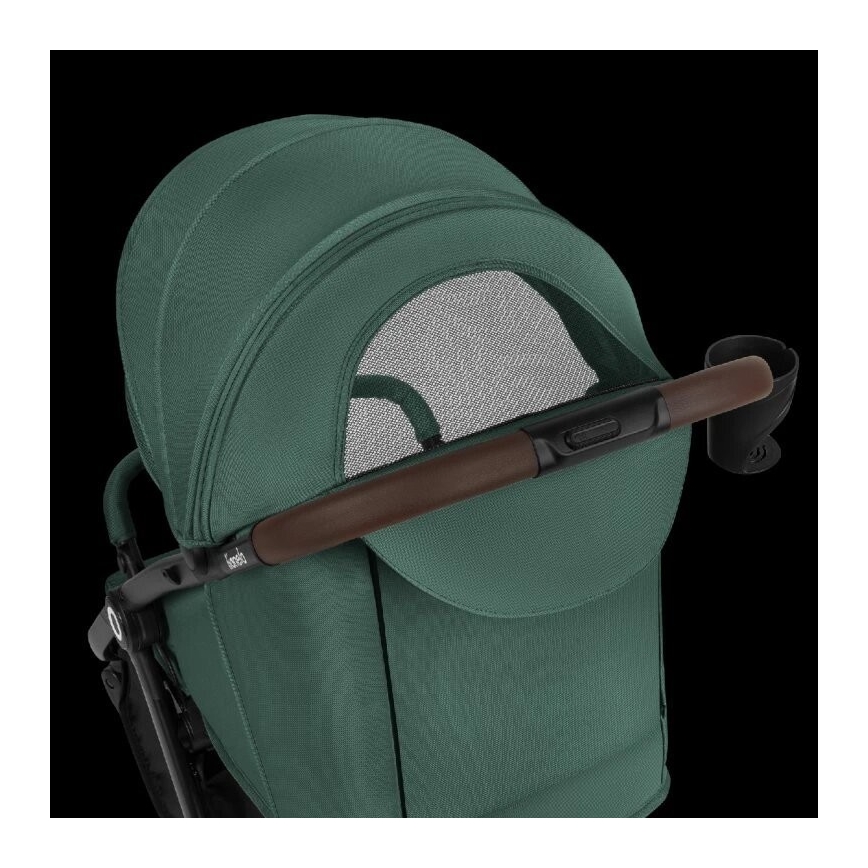 Lionelo - Lastekäru INGRID roheline/must