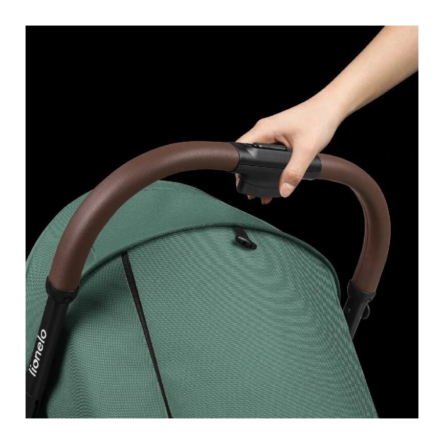 Lionelo - Lastekäru INGRID roheline/must