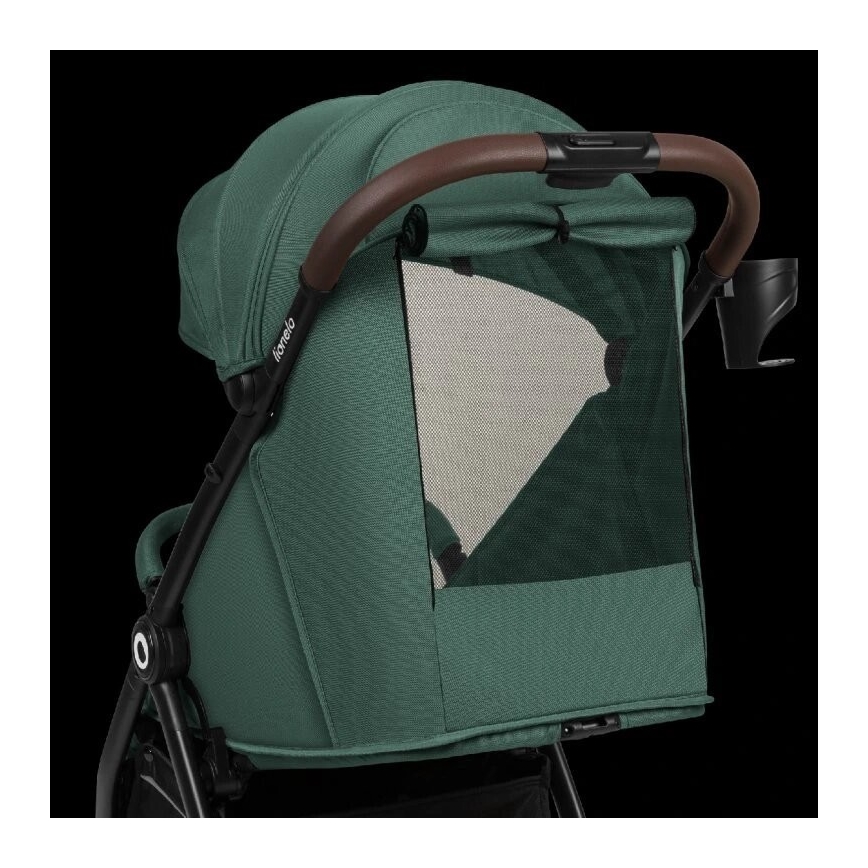 Lionelo - Lastekäru INGRID roheline/must