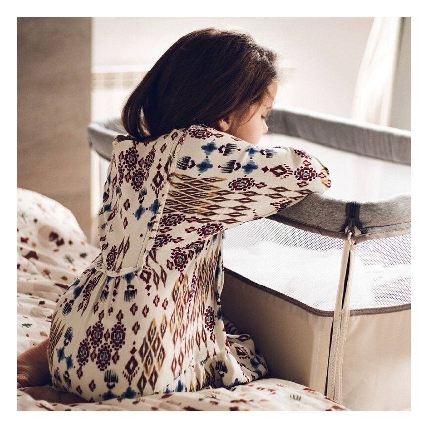 Lionelo - LEONIE 3-ühes beebivoodi, hall/beež