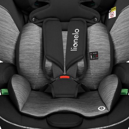 Lionelo - LEVI i-Size turvatool 76-150 cm must/hall