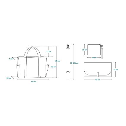 Lionelo - Mähkmekott vankrile IDA betoonhall