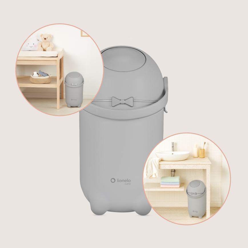 Lionelo - Mähkmete prügikast PUREBIN 10 l hall