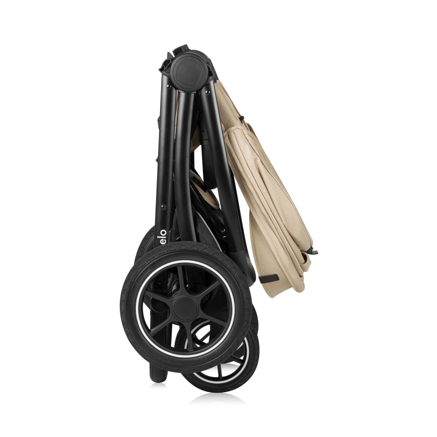 Lionelo - MERIL 2-ühes kombineeritud vanker, beež (liivavärvi)